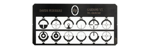 12 Pedersoli tunnel sight inserts set for cartridge firearms
