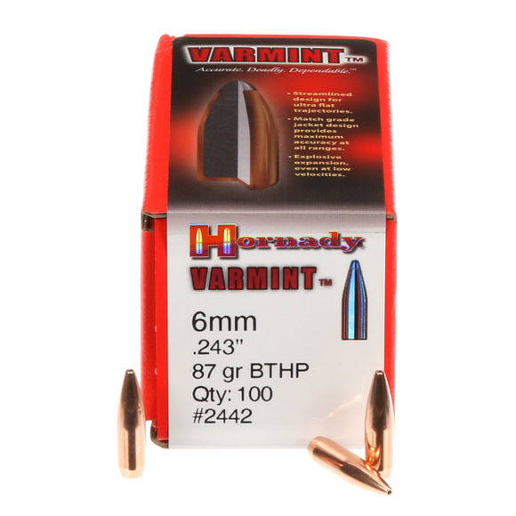 Hornady 6mm 87grn BTHP Interlocks