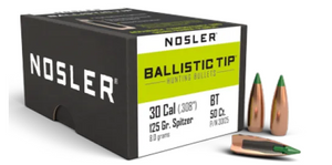 Nosler 30 cal 125grn BT Spitser