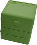 MTM Non Handled Flip Top 100 Round Rifle Ammo Box 308cal Green/Black