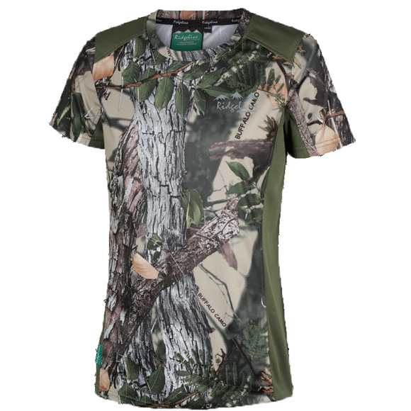 RL WOMENS WHANAU TEE BUFFALO CAM/FIELD CAMO