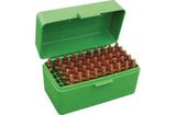 MTM Flip Top 50 Round Rifle Ammo Box 204, 222, 223cal Green