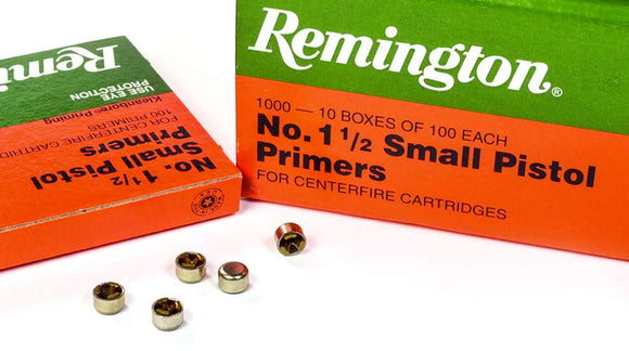 REMINGTON PRIMERS 1-1/2 SMALL PISTOL