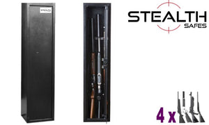 STEALTH ECONOMY"ACAT"  GUN SAFE: 4 GUN SINGLE DOOR