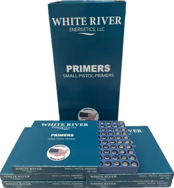 White River Energetics Small Pistol Primers x1000